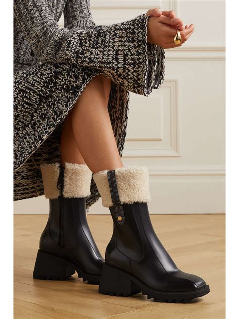 chloe boots 2019|see by chloe shearling boots.